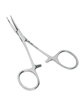 Зажим сосудистый изогнутый 95 мм:uz:Egri tomir qisqichi 95 mm