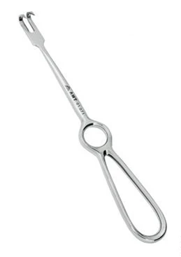 Крючок хирургический 2-х зубый острый, 200 мм:uz:Jarrohlik ilgagi 2 tishli o'tkir, 200 mm