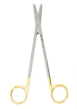 Ножницы дессекционные армированные твердосплавными пластинами прямые 180 мм:uz:To'g'ridan-to'g'ri karbid uchli kesish qaychi 180 mm