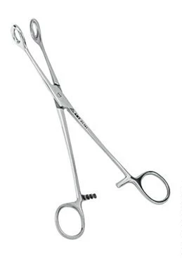 Щипцы геморроидальные окончатые прямые 215 мм:uz:Cheklangan tekis gemorroyoidal forseps 215 mm