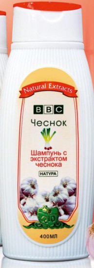 Шампунь "BBC" с экстрактом чеснока 400 мл