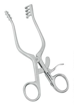 Ранорасширитель с кремальерой большой:uz:Ratchetli katta retraktor