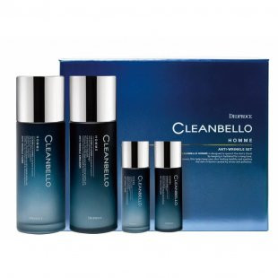 Мужской антивозрастной набор cleanbello homme anti-wrinkle set (150г +30г +150г + 30г) 5583 Deoproce (Корея):uz:Cleanbello homme erkaklar uchun ajinlarga qarshi to'plam (150g + 30g + 150g + 30g) 5583 Deoproce (Koreya)