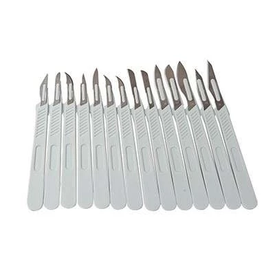 Скальпель хирургический, стерильный, одноразового применения из нержавеющей стали