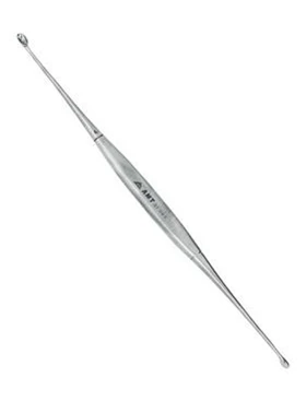 Ложка костная двухсторонняя острая:uz:Suyak qoshiq, o'tkir, ikki tomonlama