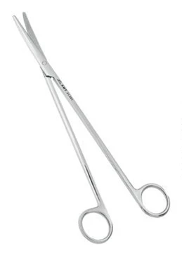 Ножницы остроконечные вертикально-изогнутые 100 мм:uz:100 mm uchli vertikal kavisli qaychi