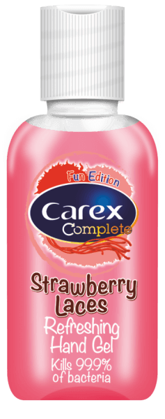 Антибактериальный гель Carex Complete Strawberry Laces