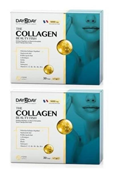 Коллаген из рыбы Collagen Day2Day beauty fish (30 саше):uz:Baliqdan kollagen Kollagen Day2Day go'zallik baliqlari (30 ta paket)