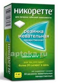 Жевательная резинка nicorette 15шт