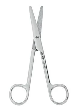 Ножницы для рубцовых тканей вертикально-изогнутые 150 мм:uz:Vertikal kavisli chandiq to'qimalarining qaychi 150 mm