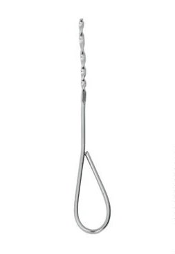 Зонд с навивкой для исследования, очистки и смазывания ушной 1,0x113 мм:uz:Quloqni tekshirish, tozalash va moylash uchun o'ralgan prob 1,0x113 mm