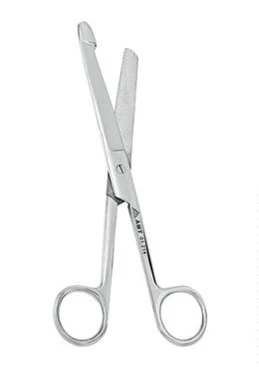 Ножницы для глубоких полостей с двойным изгибом 230 мм:uz:Ikki marta kavisli chuqur bo'shliq qaychi 230 mm