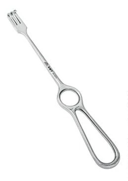 Крючок хирургический острый трехзубый №1:uz:Jarrohlik ilgagi o'tkir uch tishli №1