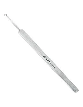 Крючок сухожильный для пластики кисти однозубый:uz:Qo'lda plastik jarrohlik uchun bir qirrali tendon kancasi