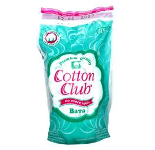 Вата отбеленная гигроскопическая  (нестерильная) "Cotton club" 25 гр:uz:Paxtadan oqartirilgan gigroskopik (steril bo'lmagan) "Cotton club" 25 gr
