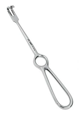 Крючок хирургический 2-х зубый тупой, 200 мм:uz:Jarrohlik ilgagi 2 tishli to'mtoq, 200 mm