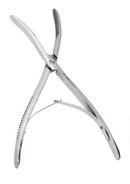 Щипцы для отгибания краев гипсовых повязок длиной 265 мм:uz:265 mm uzunlikdagi gipsli bandaj chetini bükme forsepslari