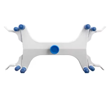 Двойной держатель для бюретки с роликами:uz:Rolikli ikki qavatli buretka ushlagichi