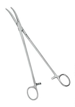 Зажим гинекологический прямой 285 мм:uz:Ginekologik qisqich tekis 285 mm