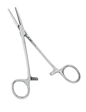 Зажим кровоостанавливающий типа «Москит» прямой 55 мм :uz:Gemostatik qisqich turi "Mosquito" tekis 55 mm