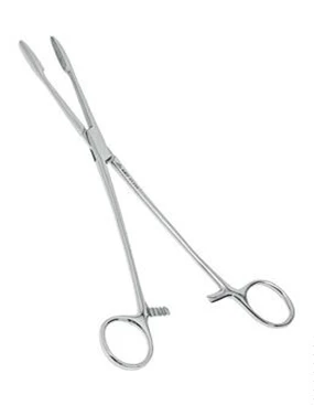 Корнцанг изогнутый 258 мм:uz:Egri qisqichlar 258 mm