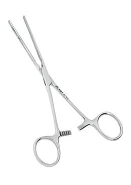 Зажим кишечный эластичный  для детей прямой 170 мм:uz:Bolalar uchun elastik ichak qisqichi tekis 170 mm