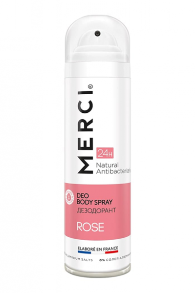 Merci Rose Deo Body Spray дезодорант