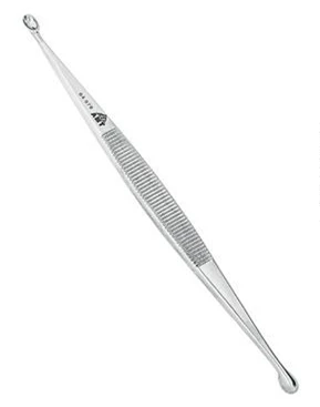 Ложка ушная двухсторонняя  острая:uz:Quloq qoshiq, o'tkir, ikki tomonlama