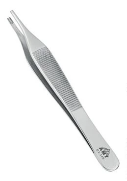 Пинцет  Браун-Адсон с насечкой 121 мм:uz:121 mm tirqishli Braun-Addson pinsetlari