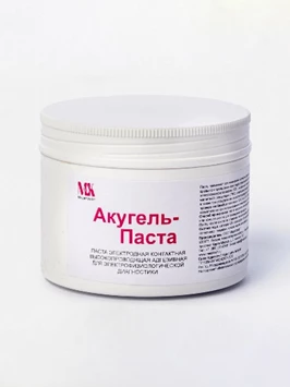 Паста электродная контактная высокопроводящая адгезивная "Акугель-Паста" 114 г:uz:Elektrod pastasi kontaktli yuqori o'tkazuvchan yopishtiruvchi "Akugel-Paste" 114 g