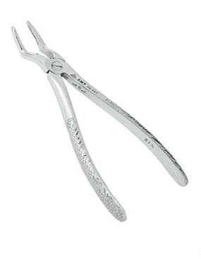 Щипцы с узкими губками для удаления корней зубов верхней челюсти N°51А :uz:Yuqori jag'ning ildizini olish uchun N°51A uchun tor jag'lar bilan ekstraksiya qisqichlari