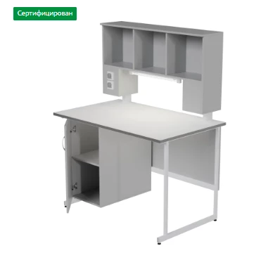 Столы пристенные физические+химические лабораторные (1200-СТПфТЛ TRESPA)