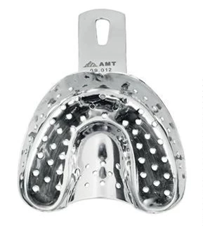 Ложка оттискная стоматологическая для верхней челюсти:uz:Yuqori jag' uchun qoshiq stomatologik taassurot tepsisi