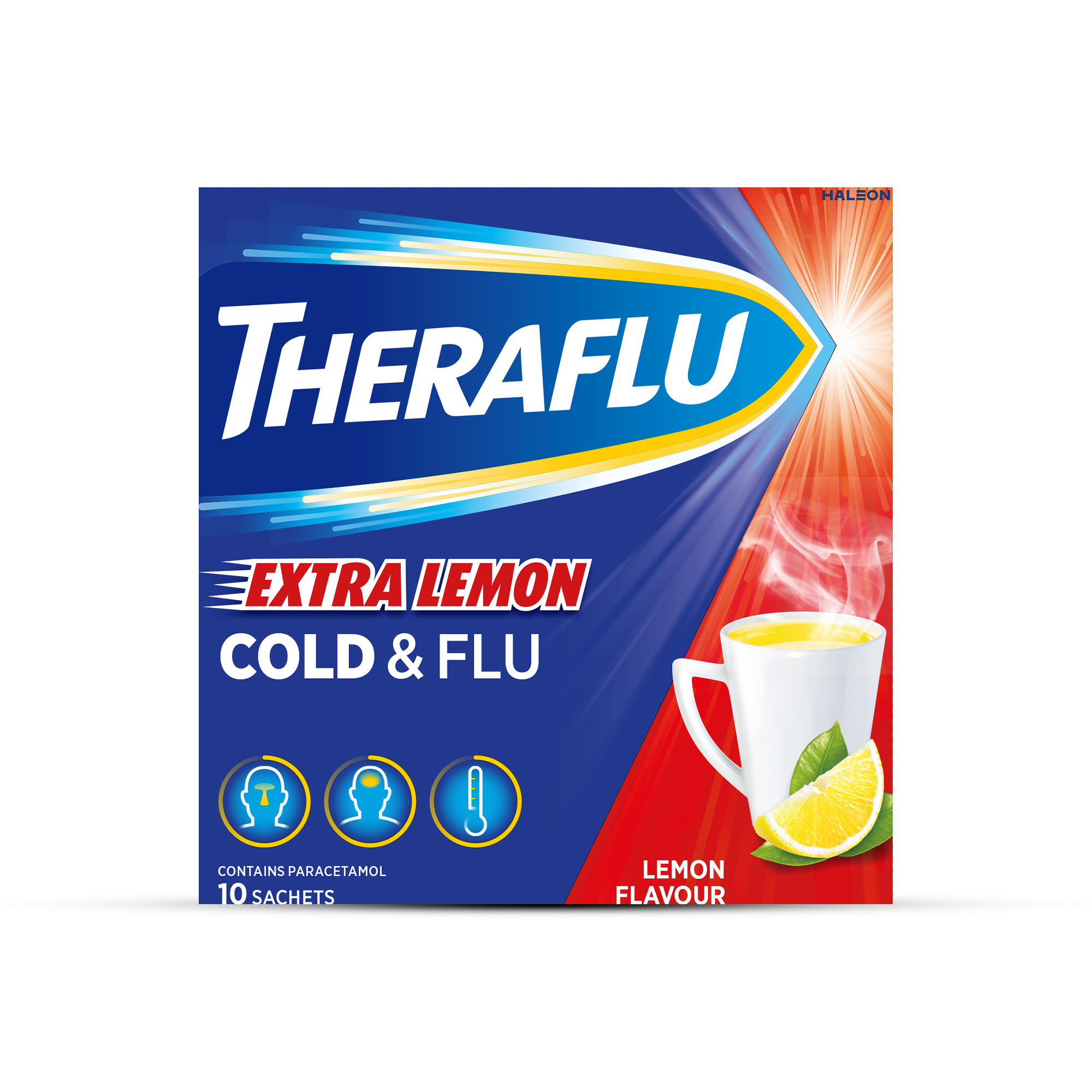 ТЕРАФЛЮ ЭКСТРА порошок со вкусом лимона N10