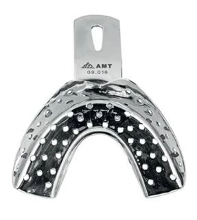 Ложка оттискная стоматопогическая для нижней челюсти:uz:Pastki jag' uchun tish izlari uchun taglik