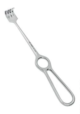 Крючок хирургический четырехзубый острый:uz:O'tkir to'rt tishli jarrohlik ilgagi