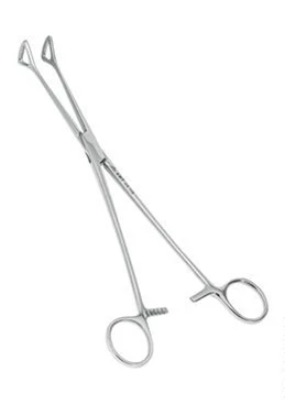 Щипцы для захватывания послеродовой шейки матки 260 мм:uz:Tug'ruqdan keyingi bachadon bo'yni ushlash uchun forseps 260 mm