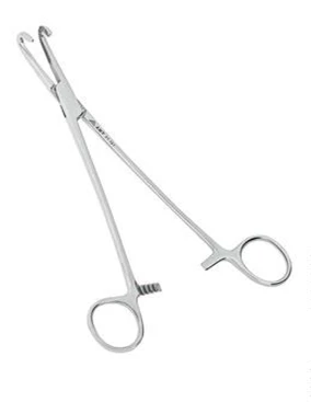 Зажим кровоостанавливающий для глубоких полостей прямой 214 мм:uz:Chuqur bo'shliqlar uchun gemostatik qisqich tekis 214 mm