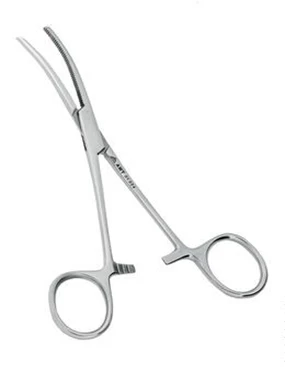 Зажим кровоостанавливающий типа «Москит» горизонтально-изогнутый 153 мм:uz:Hypostatic qisqich turi "Mosquito" gorizontal kavisli 153 mm