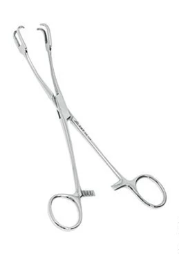 Щипцы маточные двузубые изогнутые 200 мм:uz:Bachadon forsepslari ikki qirrali kavisli 200 mm