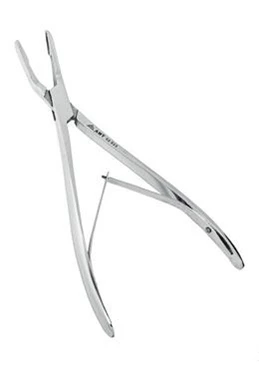 Кусачки костные для операций на позвоночнике (для межпозвонковых дисков) 250 мм:uz:Umurtqa pog'onasidagi operatsiyalar uchun suyak nippers (intervertebral disklar uchun) 250 mm