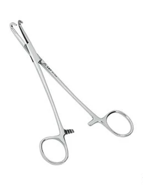 Диссектор сосудистый с кремальерой  с прямыми ручками детский 165 мм:uz:165 mm bolalar uchun to'g'ri tutqichli tokchali tomir dissektori