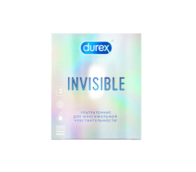 Презервативы Durex Invisible №3 (ультратонкие) NEW:uz:Prezervativlar Durex Invisible №3 (ultra yupqa) YANGI