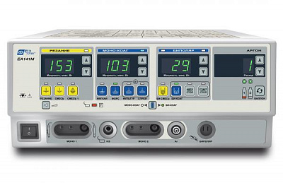 ЕА141М-ХБ8 Аппарат электрохирургический высокочастотный с аргонусиленной коагуляцией ЭХВЧа -140-02 "ФОТЕК". Набор для общей хирургии базовый (Ar+МОНО)