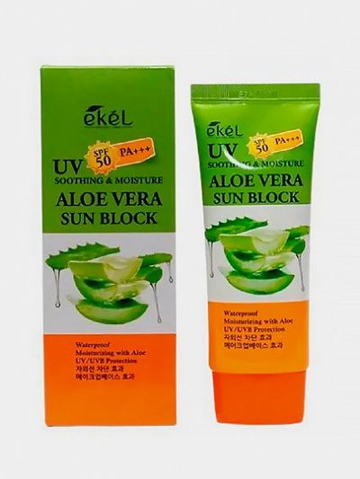 Солнцезащитный крем Ekel Aloe Vera Sun Block, 70 мл