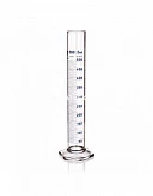 Shisha olti burchakli asosli o'lchash tsilindri 10 ml