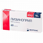 LIZINOPRIL 0,01 tabletkalari N60