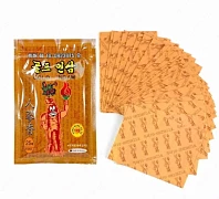 Пластыри противовоспалительные с красным женьшенем Gold Insam, 25 шт