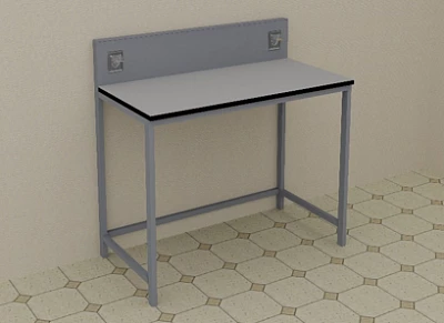 Стол лабораторный  1500*650*1050  мм:uz:Laboratoriya stoli 1500*650*1050 mm