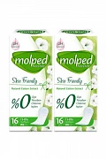 Panty liners antibakterial qo'shimcha, 16 dona Molped